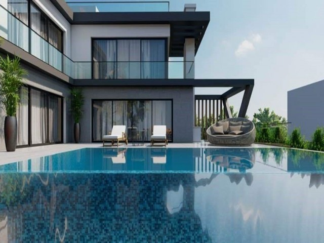 SOLD!!4-bedroom luxury villa in Çatalkoy, Elite area of Kyrenia, close to the center and the sea