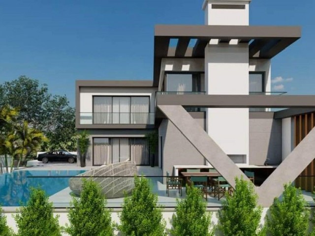 SOLD!!4-bedroom luxury villa in Çatalkoy, Elite area of Kyrenia, close to the center and the sea