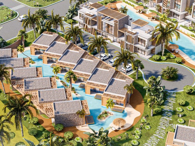 Complex under construction! Stylish 3+2 villas in the popular Esentepe area