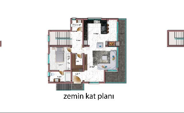 Prestijli Çatalköy bölgesinde lüks 4+1 villalar