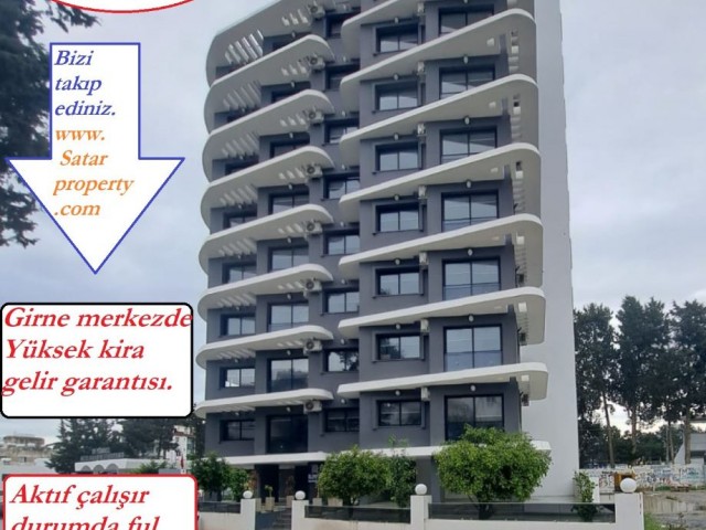 GİRNENİN TAM MERKEZDE     YÜKSEK GELİR GARANTISI KOMPLE SATILIK  RESIDENCE. HOTEL STANDARTA KONAKLAM