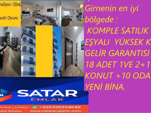 Fully furnished Luxury building for sale in the center of Kyrenia with high rental income guarantee