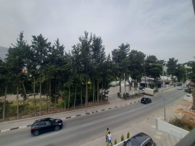 2+1 office with commercial permit on the street in the Kyrenia-Karakum region with a view of nature and greenery. There is a covered car park