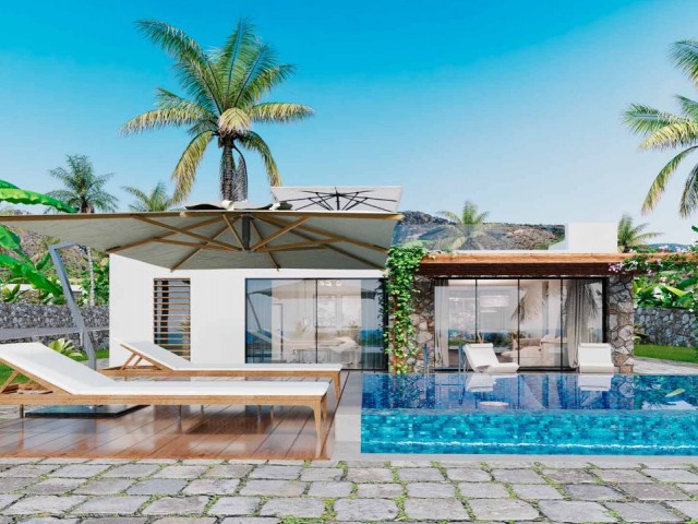 Gartengeschoss 1+1 Wohnung in einem Luxusgrundstück mit Pool im Bau in ESENTEPE -BAHÇELİ. LETZTER!!!!!