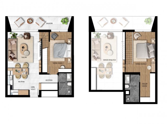 Courtyard Platin 2+1 Duplex