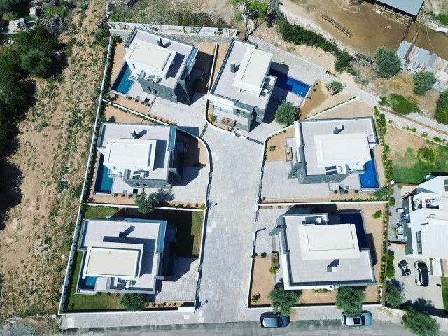 Newly finished 3+1 villa with pool for sale in Cyprus Kyrenia Ozanköy, close to Doğa College, Science University, Suat Günsel and ESK schools.