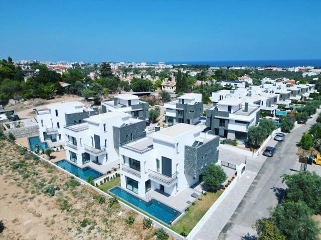 Недавно построенная вилла 3+1 с бассейном на продажу в Кирении Озанкой на Кипре, недалеко от колледжа Дога, Научного университета, школ Суат Гюнсель и ESK.