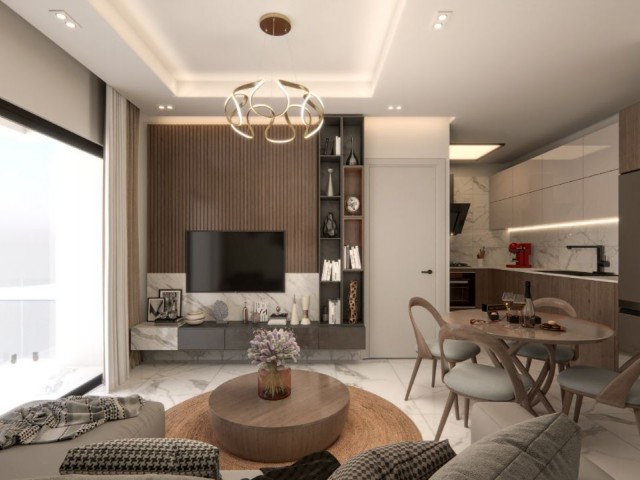 2+1 80m2 Wohnung aus dem Projekt zum Verkauf in Gönyeli, 35% Anzahlung und die restlichen Raten