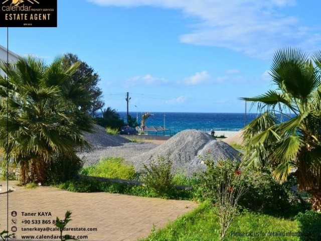 2+1 loft apartment with sea view for sale in Girne Karaoğlanoğlu, 50 meters from the sea and the public beach