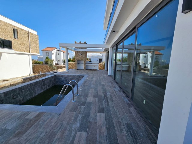 Modern 3+1 230m2 villas with pool for sale in Kyrenia Esentepe region