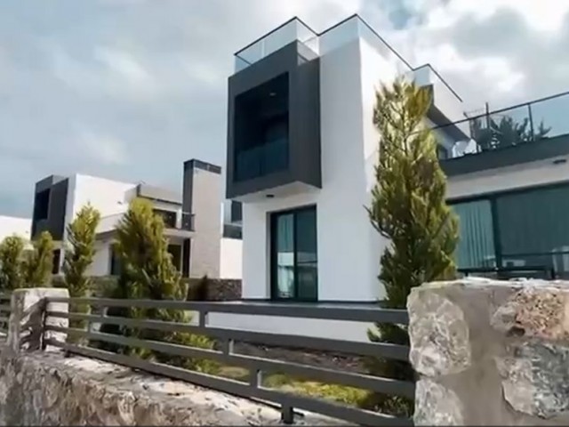 3+1 175 m2 modern villa for sale in Yesiltepe, Kyrenia