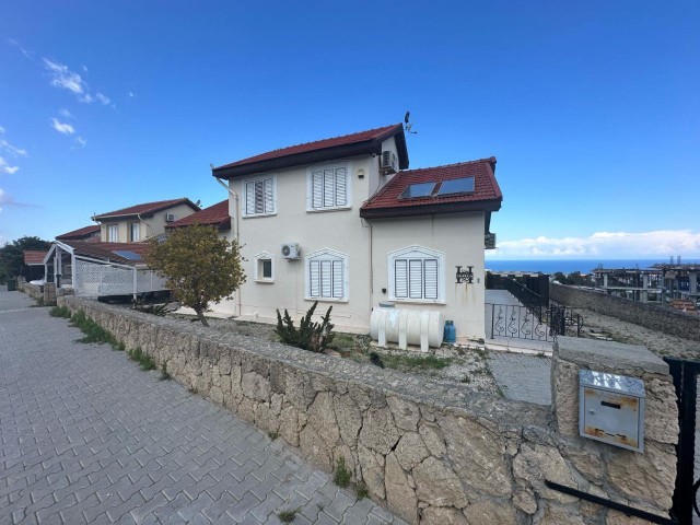 Fully restored Pool Villa with magnificent sea view in Çatalköy, share title deed