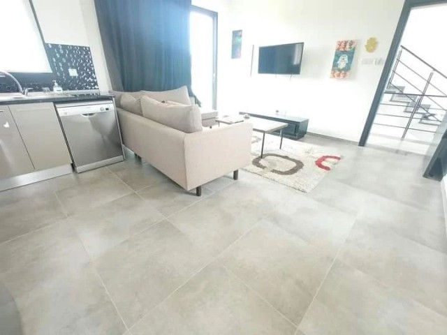 Fully furnished 1+1 penthasue flat for rent in Kyrenia Ozanköy area, within walking distance of the final university