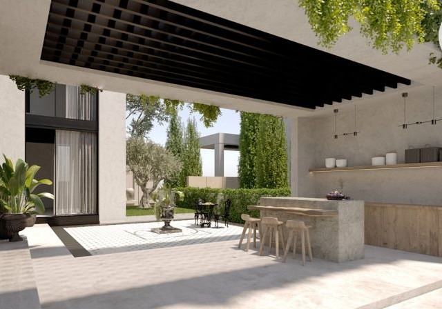 Denize 400 mt uzaklıkta satılık 4+1 325m2 modern villa (48 ay şirkete borçlanma imkanı )