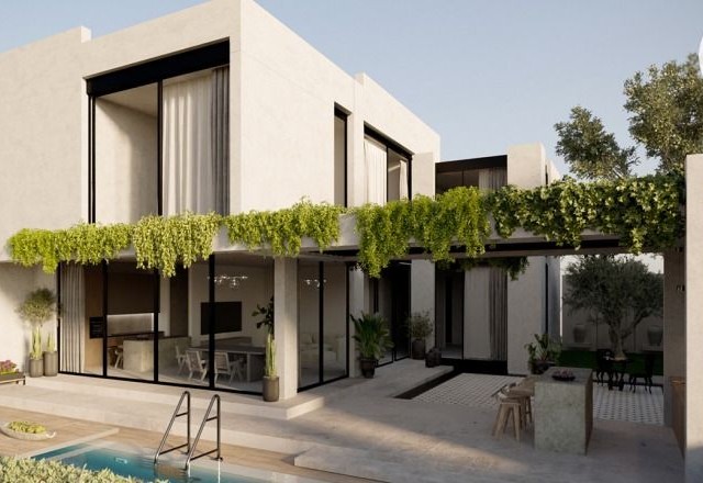 Denize 400 mt uzaklıkta satılık 4+1 325m2 modern villa (48 ay şirkete borçlanma imkanı )