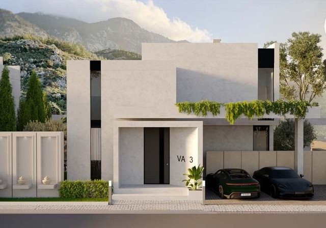 4+1 325m2 modern villa for sale 400 meters from the sea (48 months loan opportunity to the company)