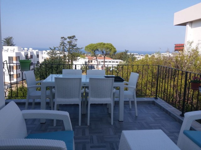 3+1 Apartments FOR SALE with wonderful mountain/sea views in a single block detached building with a shared pool in Alsancak ** 