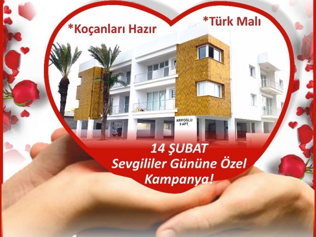 14 Şubat Sevgililer Gününe Özel Kampanya 2+1 Daireler 39900 GBP'den Başlayan Fiyatlarla...