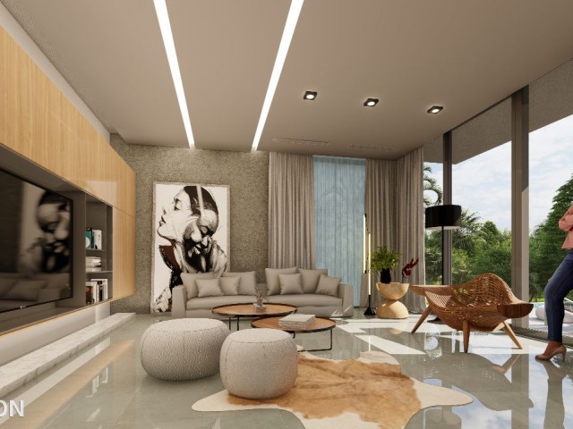 4+1 luxury villas for sale in Çatalköy