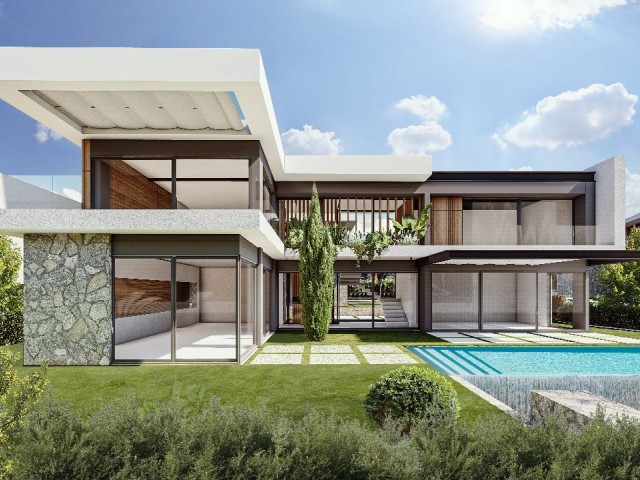 4+1 luxury villas for sale in Çatalköy