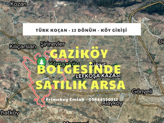 12 Decares of Land With Turkish Title For Sale In Nicosia Gaziköy Area ** 