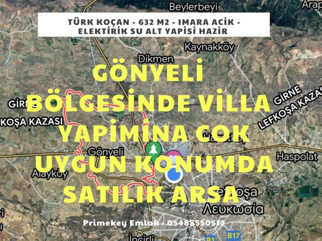 632 m2 Grundstück zum Verkauf geeignet für den Bau einer Villa in Nikosia Mityeli ** 