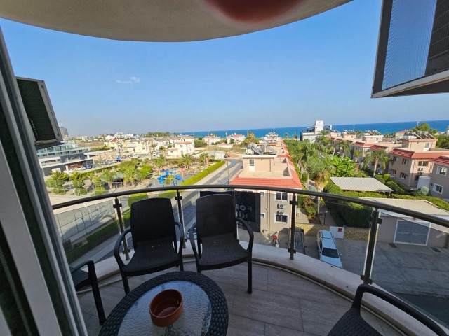 İskele Div. 2+1 Flat for Rent with Sea View in SeaShell Apartment