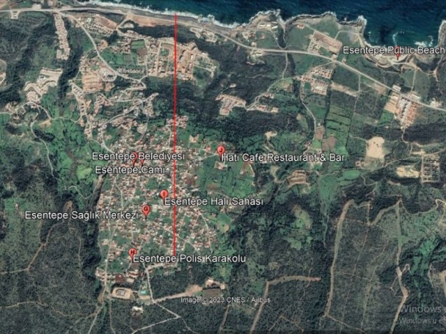 1.5 acres of land with magnificent sea views in Kyrenia-Esentepe Region is for sale (Exchange with a flat is considered)