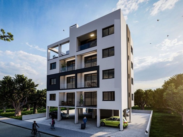 Nicosia Ortaköy Region 2+1 und Penthouse-Wohnungen gegenüber dem Lemar-Markt zum Verkauf