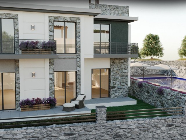 Girne Çatalköy Bölgesinde Zemin Kat Bahçeli Seçeneklerle 3 Yatak Odalı Daireler Satılık