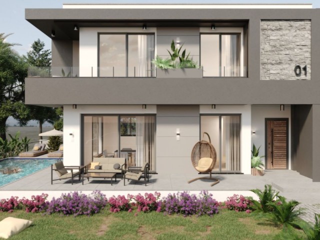 4 Bedroom Pool Villa with 400 m2 Land in Kyrenia Çatalköy Region for Sale
