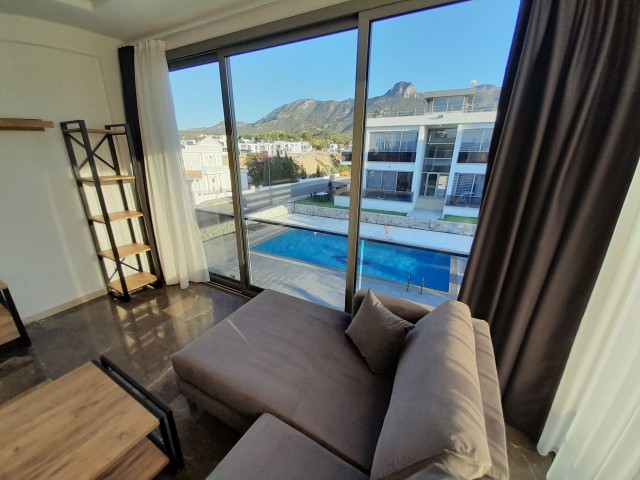 In Çatalköy, Girne, 90 m² Private Terrasse, 2+1 90 m², Möbliert 1. Stock