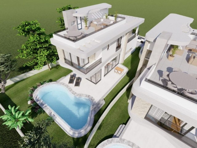 4+1 Villa zum Verkauf in Girne Lapta