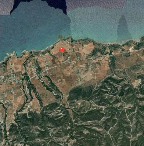 Sea view land for sale in Tatlısu. Open for development. For detailed information, call 05338764894