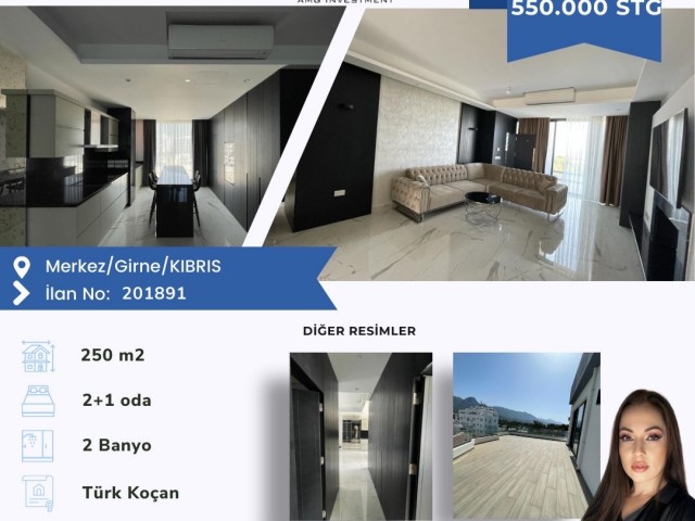 Penthouse for sale with nature and sea views in Kyrenia