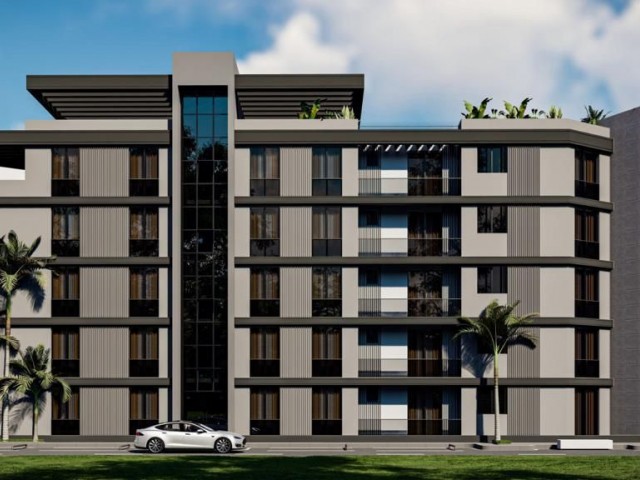 2+1 neue Wohnung zum Verkauf im Stadtzentrum von Famagusta, Nordzypern (in der Projektphase)