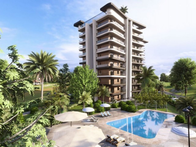 NORTH CYPRUS; FLATS AND VILLAS FOR SALE FROM THE PROJECT IN İSKELE LONG BEACH