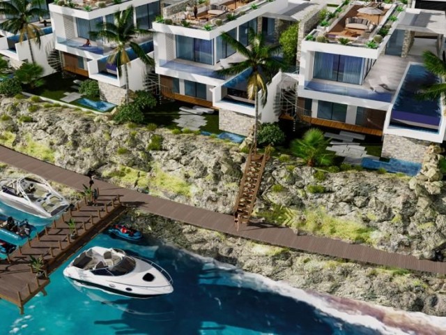 NORTH CYPRUS ; VILLAS AND FLATS FOR SALE IN THE SEAFRONT PROJECT PHASE IN KYRENIA ESENTEPE REGION