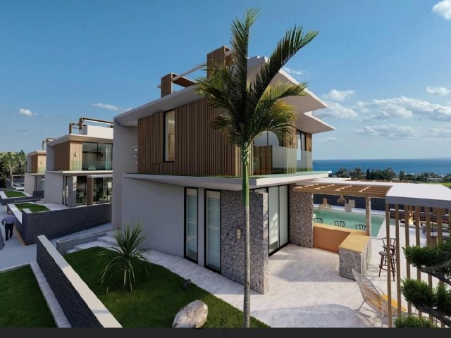 NORTH CYPRUS ; VILLAS FOR SALE IN PROJECT PHASE WITH STUNNING SEA VIEWS IN İSKELE BOGAZ