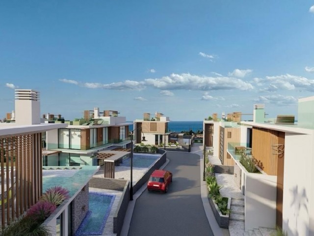 NORTH CYPRUS ; VILLAS FOR SALE IN PROJECT PHASE WITH STUNNING SEA VIEWS IN İSKELE BOGAZ