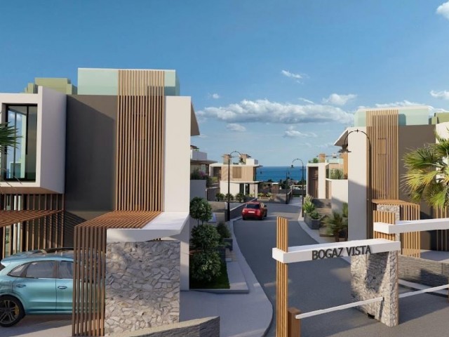 NORTH CYPRUS ; VILLAS FOR SALE IN PROJECT PHASE WITH STUNNING SEA VIEWS IN İSKELE BOGAZ