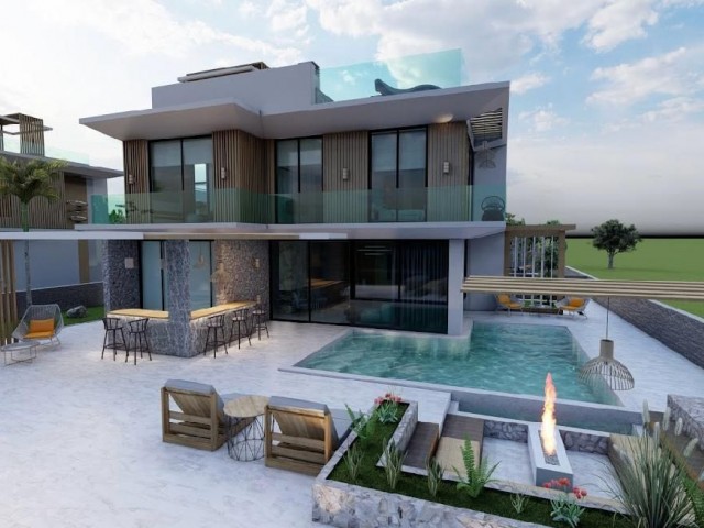 NORTH CYPRUS ; VILLAS FOR SALE IN PROJECT PHASE WITH STUNNING SEA VIEWS IN İSKELE BOGAZ