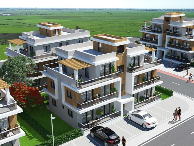 NORTH CYPRUS ; FLAT FOR SALE AT A SHOCKING PRICE WITHIN THE SITE IN İSKELE LONGBEAC
