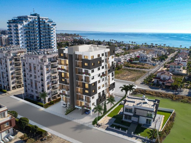 NORD-ZYPERN; WOHNUNGEN ZUM VERKAUF MIT ERSTAUNLICHEM MEERBLICK IN İSKELE LONGBEACH