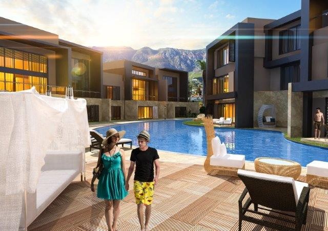 KIBRISIN EN GÜZEL LOFT PROJESİ SATIŞTA DENİZ MANZARALI SATILIK DAİRELER 