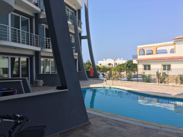  1 + 1 FLAT FOR SALE IN ALSANCAK WITH MOUNTAIN VIEW, COMMON POOL