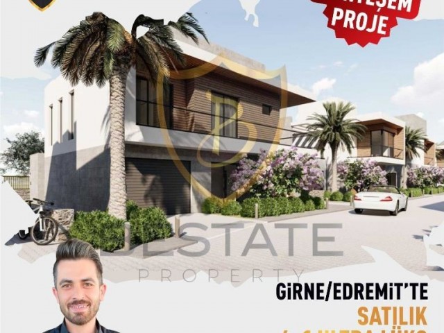 SIE SIND ZUM 4+1 VILLA PROJEKT MIT PRIVATEM POOL MIT INDIVIDUELLEM ZAHLUNGSPLAN IN KYRENIA EDREMIT E