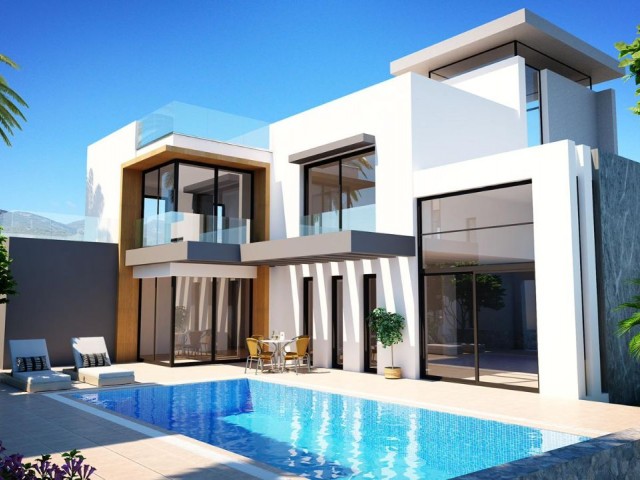 NEW MODERN 3+1 VILLA WITH PRIVATE POOL FOR SALE IN KYRENIA KARŞIYAKA !!!