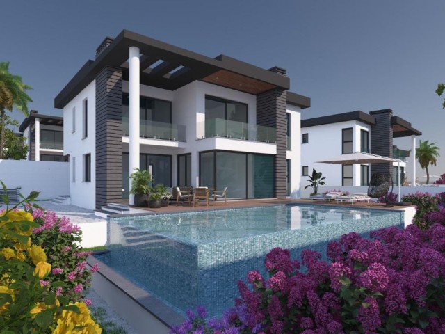 SEA VIEW 4+1 ULTRA LUXURIOUS VILLAS FOR SALE IN KYRENIA ZEYTİNLİK !!