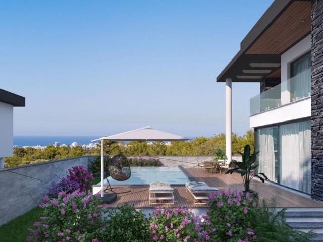 SEA VIEW 4+1 ULTRA LUXURIOUS VILLAS FOR SALE IN KYRENIA ZEYTİNLİK !!